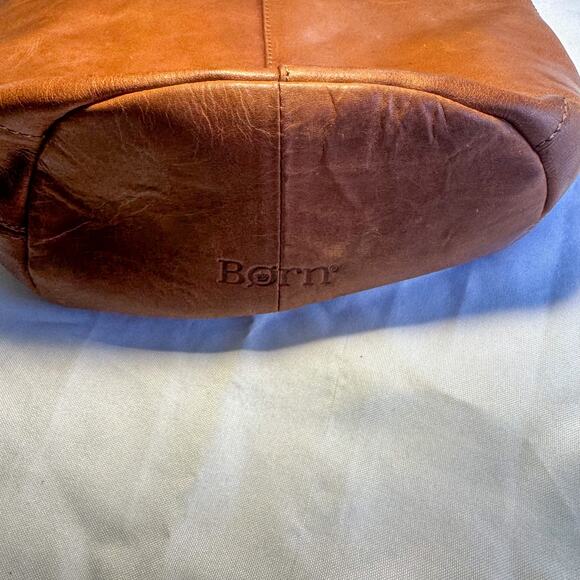 5pc LEATHER Handbag Bundle: COACH Saffiano Tote, BORN Crossbody, Stone Mountain - Picture 10 of 16